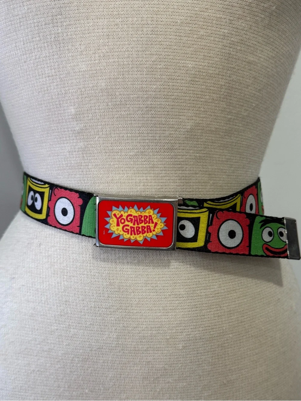 Yo Gabba Gabba Kids Character Web Belt in Multicolor- 32”